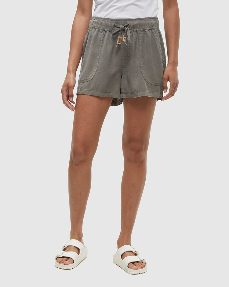 Tentree Tentree Tencel Instow Short (Womens) | Agave Green