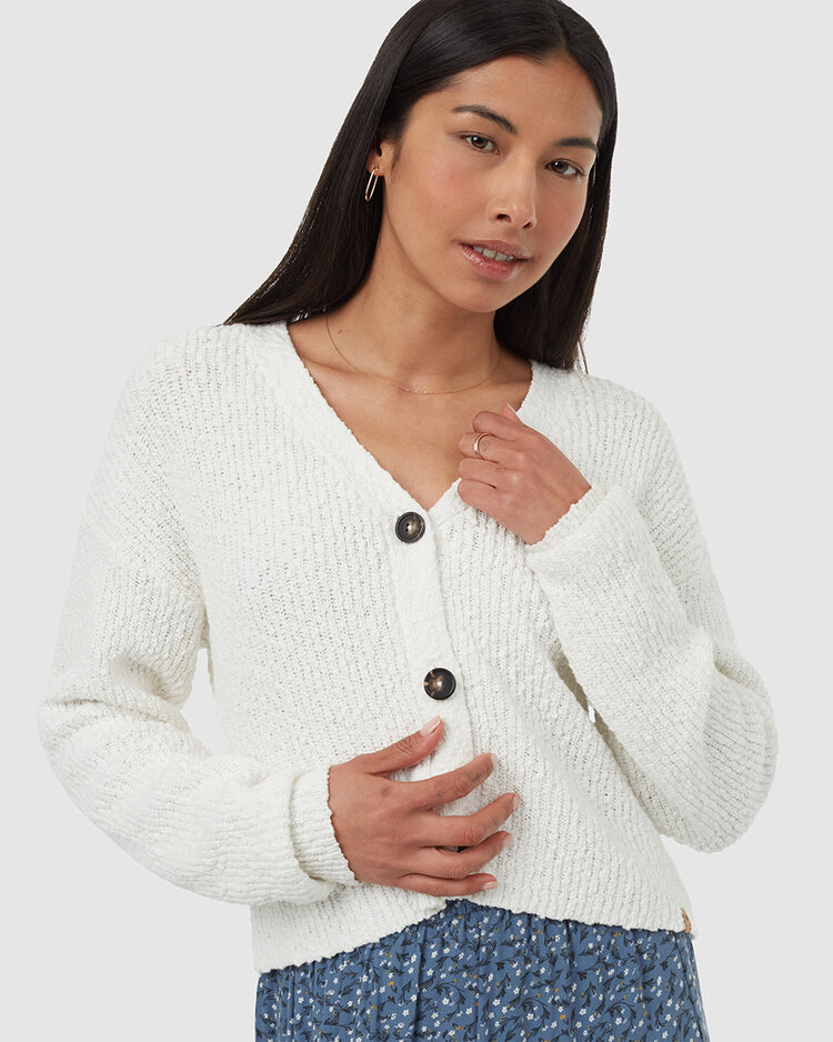 Tentree Tentree Poplar Cardigan (Womens) | Vintage White