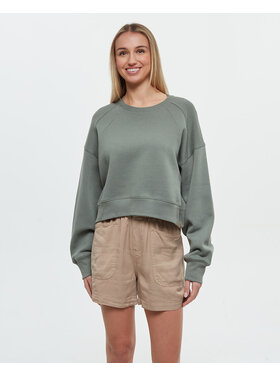 Tentree Tentree Bluffs Cropped Crew (Womens) | Agave Green