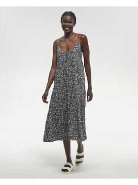 Tentree Tentree Crepe Hopewell Dress (Womens) | Meteorite Blk/Field Flower