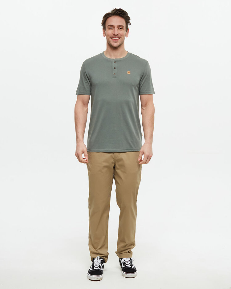Tentree Tentree Baker Henley (Mens) | Agave Green