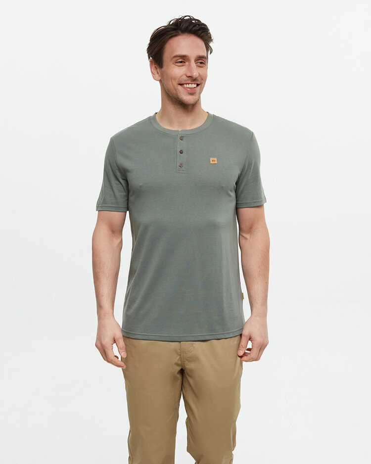 Tentree Tentree Baker Henley (Mens) | Agave Green