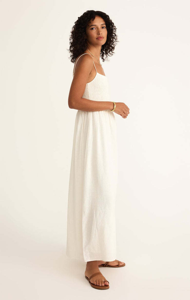 Z Supply Z Supply Bayside Linen Maxi Dress | White