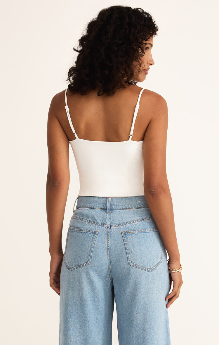 Z Supply Z Supply Lane Luxe Smooth Bodysuit | White
