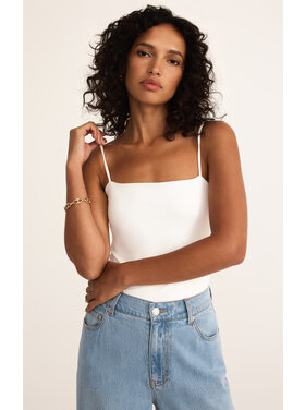 Z Supply Z Supply Lane Luxe Smooth Bodysuit | White
