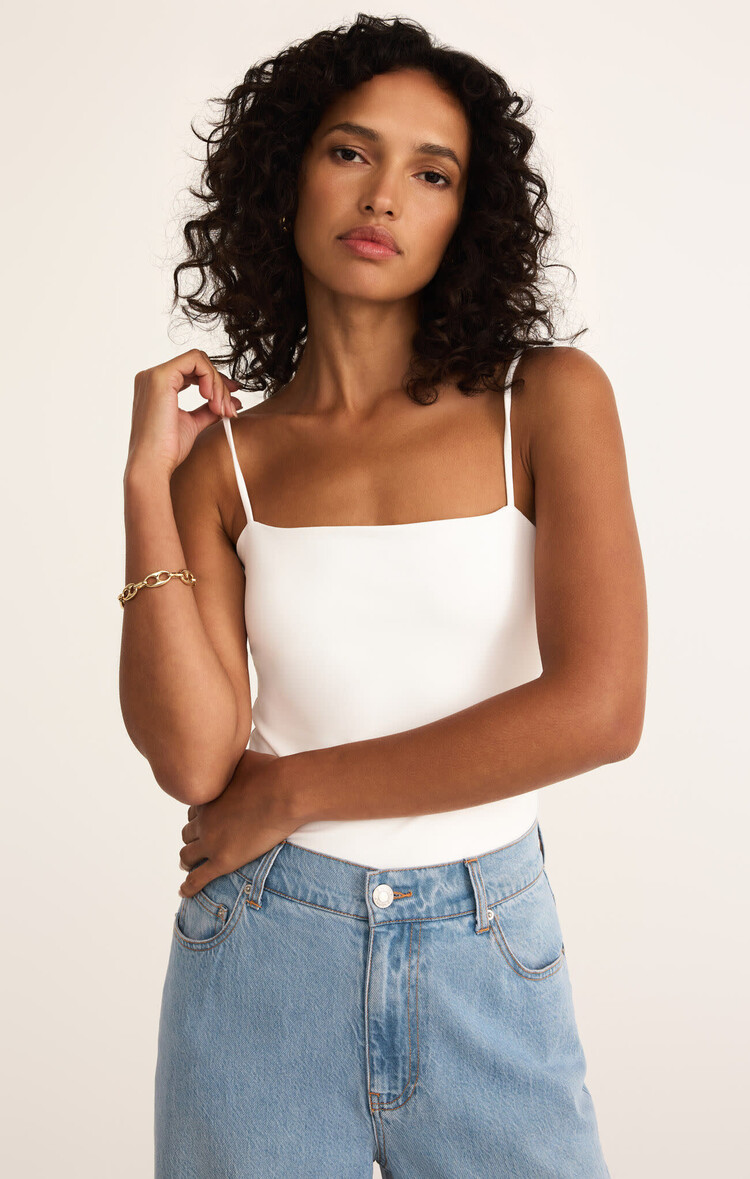Z Supply Z Supply Lane Luxe Smooth Bodysuit | White