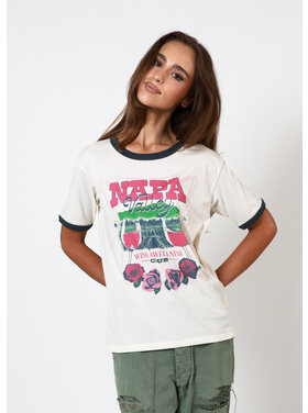 Girl Dangerous Girl Dangerous Napa Valley Slouchy Tee | Bone/Navy