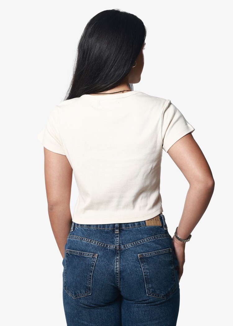 Girl Dangerous Girl Dangerous Hot Cowgirl Summer Baby Tee | Off White