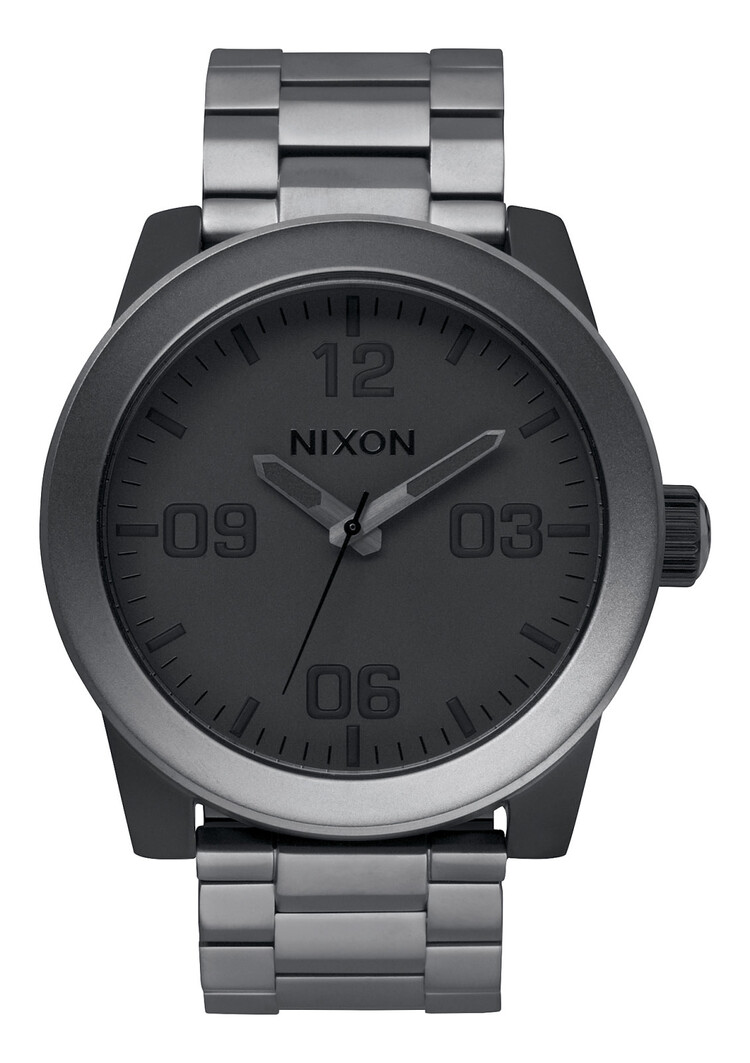 Nixon Nixon Corporal Stainless Steel | Matte Black/Matte Gunmetal