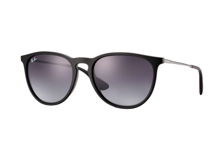 Ray Ban Ray Ban Erika Matte Rubber Black | Grey Polarized