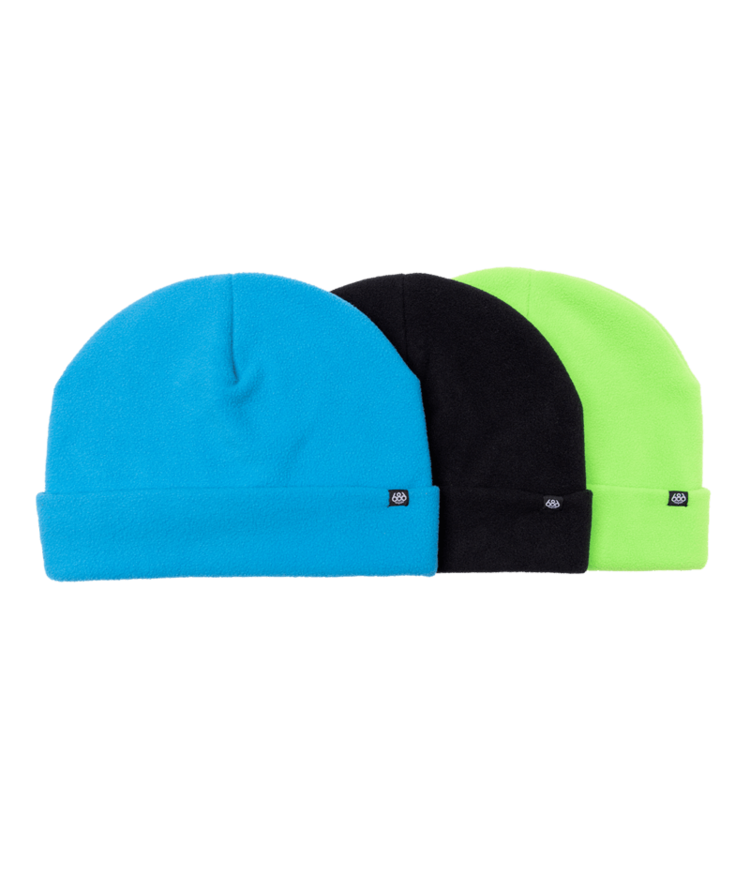 686 686 Mens Fleece Roll Up Hat (3-Pack) | Core Pack