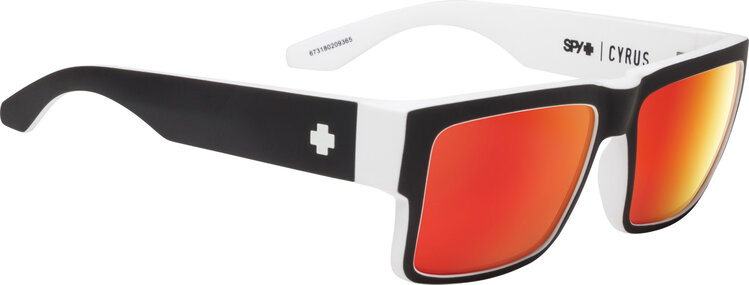 Spy Spy Cyrus Whitewall | Happy Gray Green w/ Red Spectra Mirror