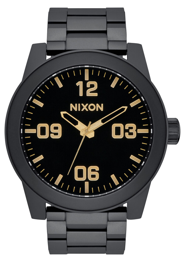 Nixon Nixon Corporal Stainless Steel | Matte Black/Gold