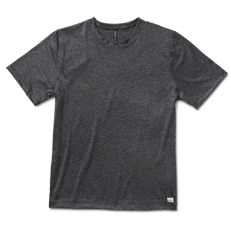 Vuori Vuori Strato Tech Tee (Mens) | Charcoal Heather