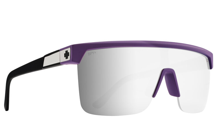 Spy Spy Flynn 5050 Matte Purple Matte Black | Happy Bronze Platinum Mirror
