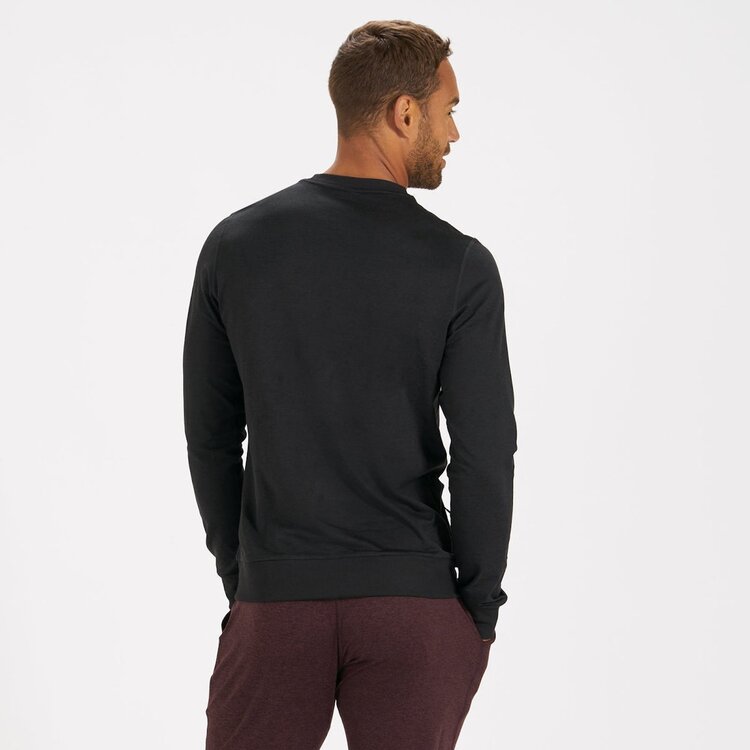 Vuori Vuori Mens Ponto Performance Crew | Black Heather
