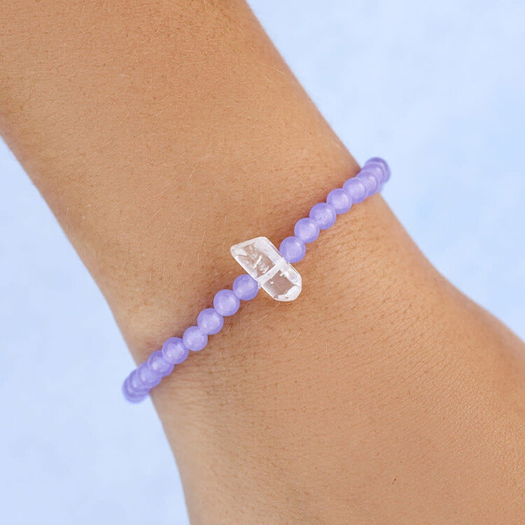 Pura Vida Pura Vida Intention Stretch Bracelet | Amethyst