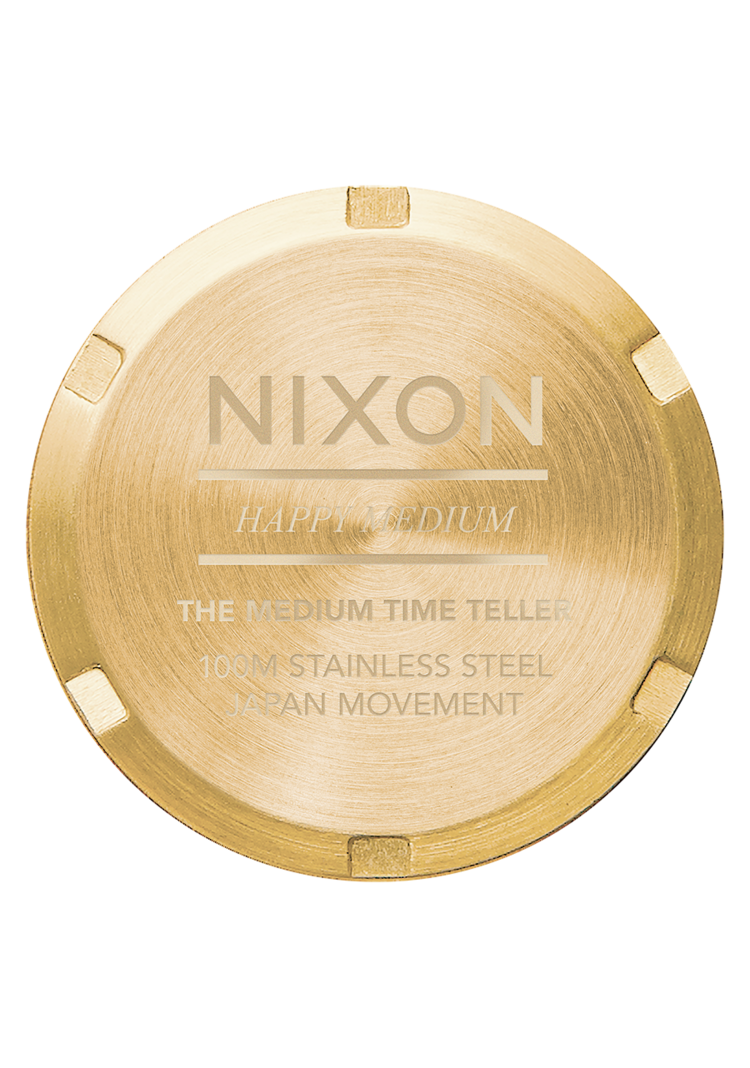 Nixon Nixon Medium Time Teller | Light Gold/Turquoise