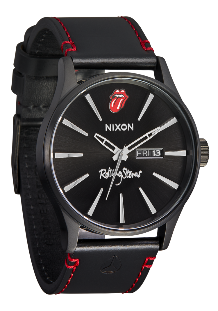 Nixon Nixon Rolling Stones Sentry Leather | All Black