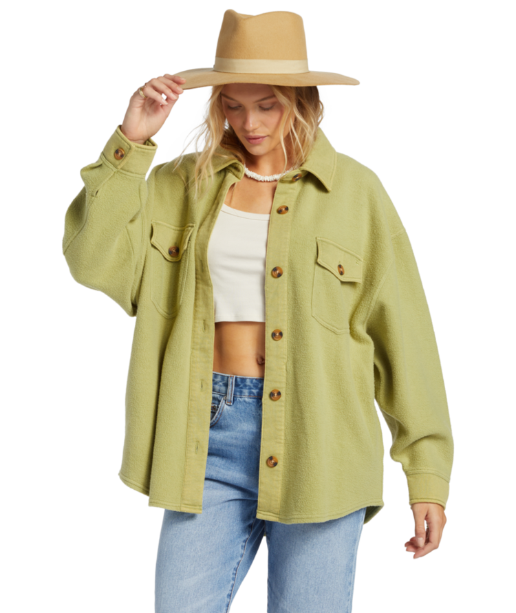 Billabong Billabong Any Time Shacket (Womens) | Avocado