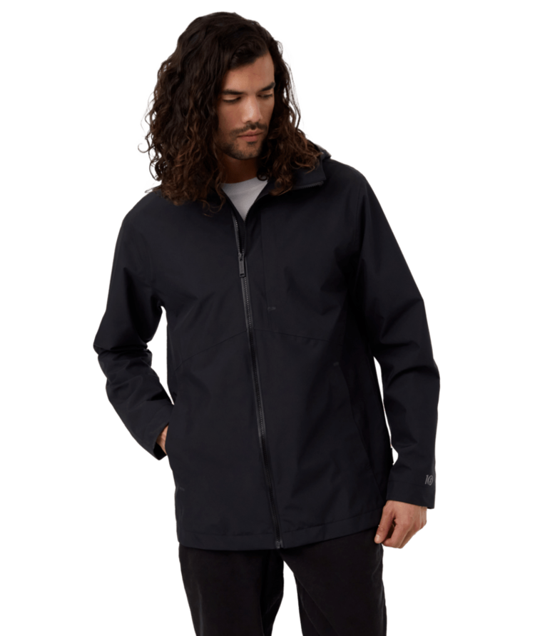 Tentree Tentree Nimbus Rain Jacket (Mens) | Meteorite Black