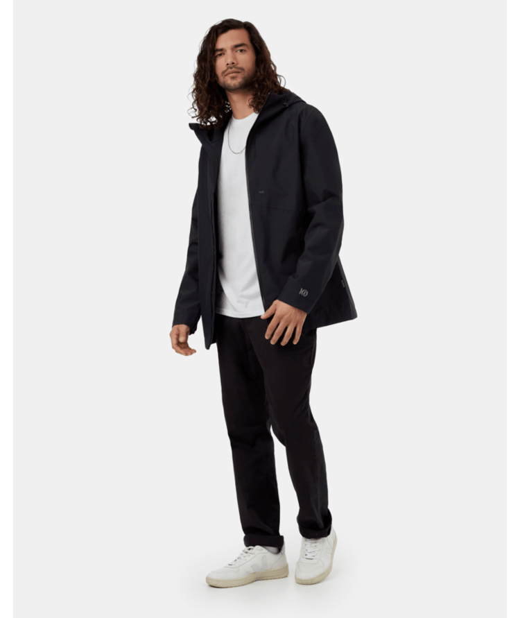 Tentree Tentree Nimbus Rain Jacket (Mens) | Meteorite Black
