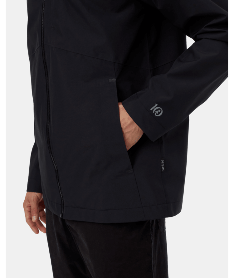 Tentree Tentree Nimbus Rain Jacket (Mens) | Meteorite Black