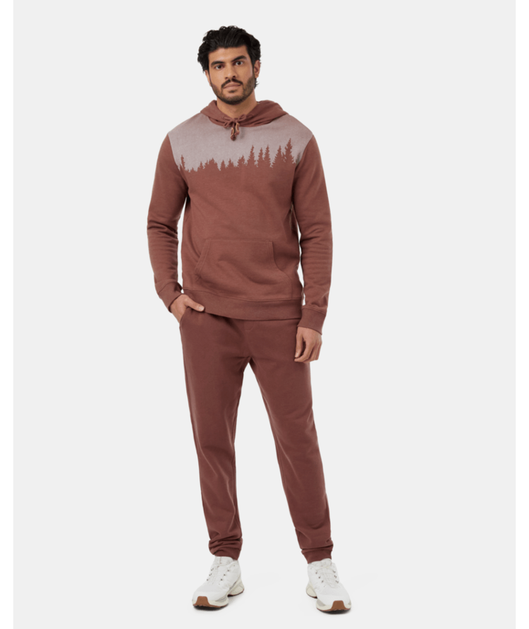 Tentree Tentree Mens Juniper Hoodie | Mesa Red Htr/Wht