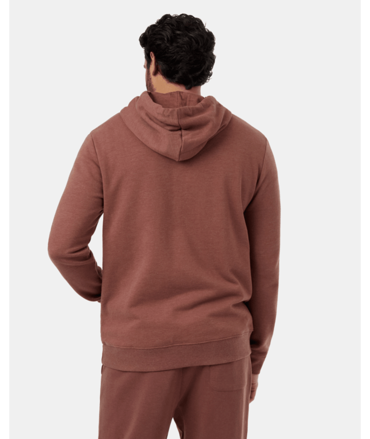 Tentree Tentree Mens Juniper Hoodie | Mesa Red Htr/Wht