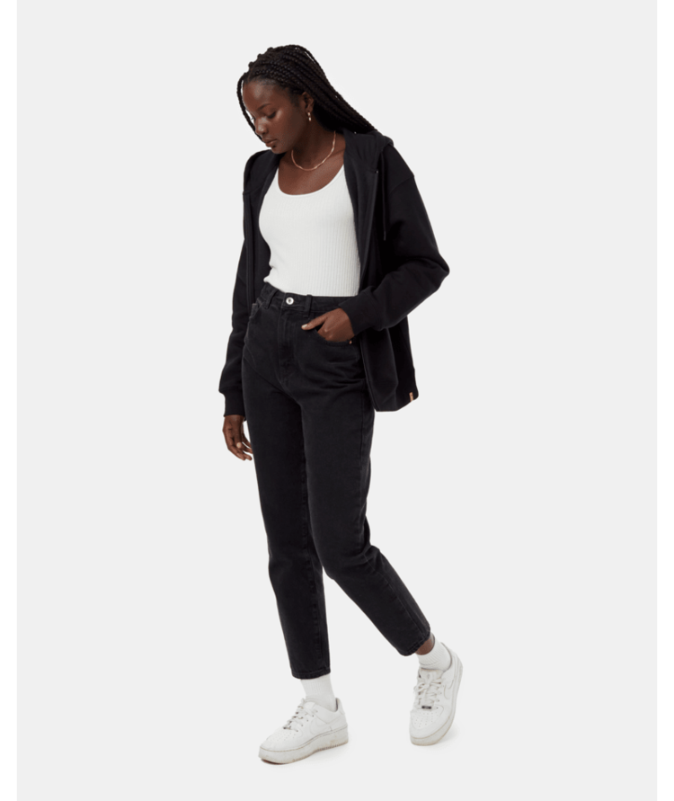 Tentree Tentree Womens Treefleece Relaxed Zip Hoodie | Meteorite Blk