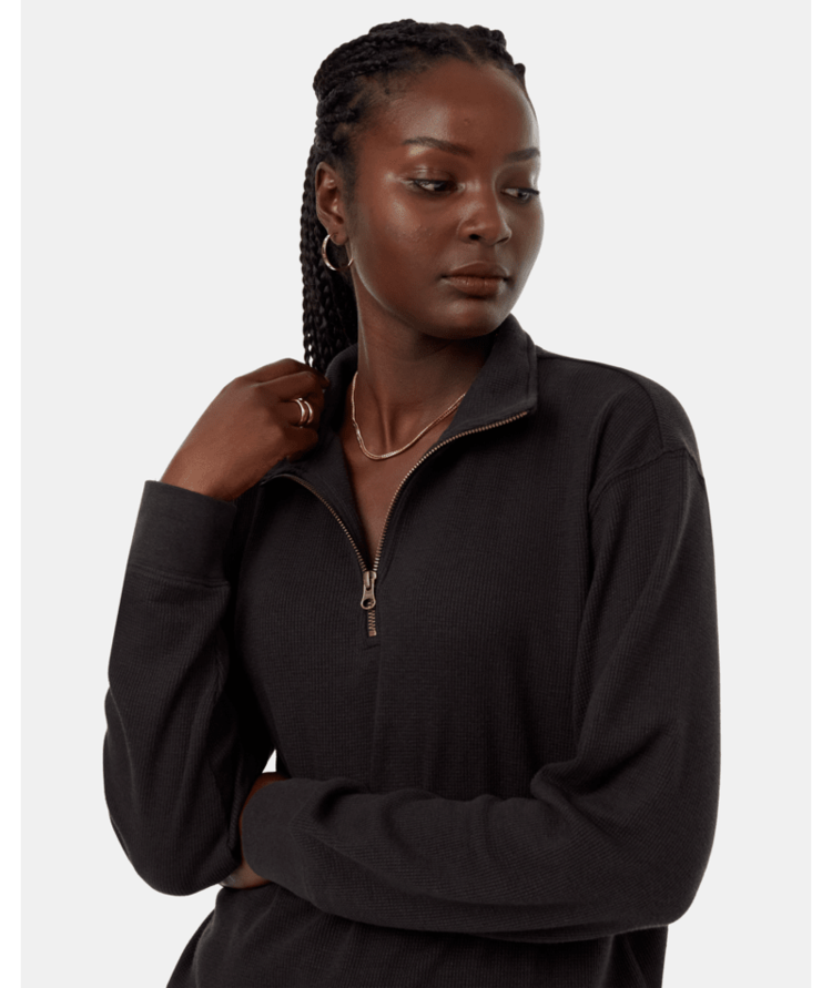 Tentree Tentree Womens Treefleece Relaxed Zip Hoodie | Meteorite Blk