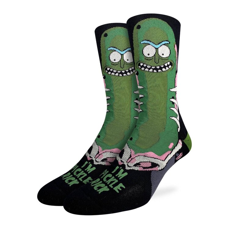 Good Luck Socks Good Luck Sock Rick And Morty Pickle Rick Socks (Mens) | 8-13