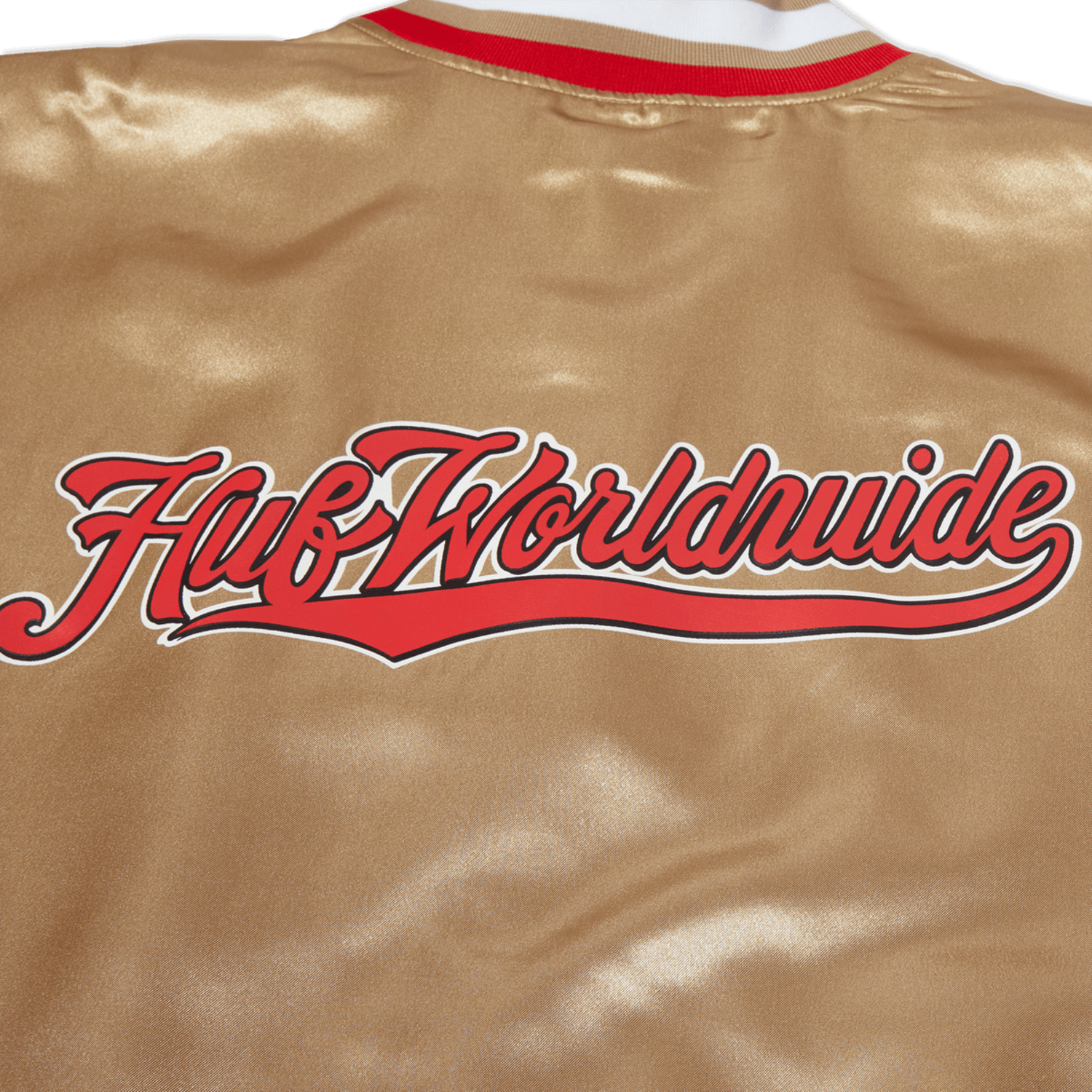 Huf Crackerjack Satin Baseball Jacket | Oatmeal - The Drop Rideshop