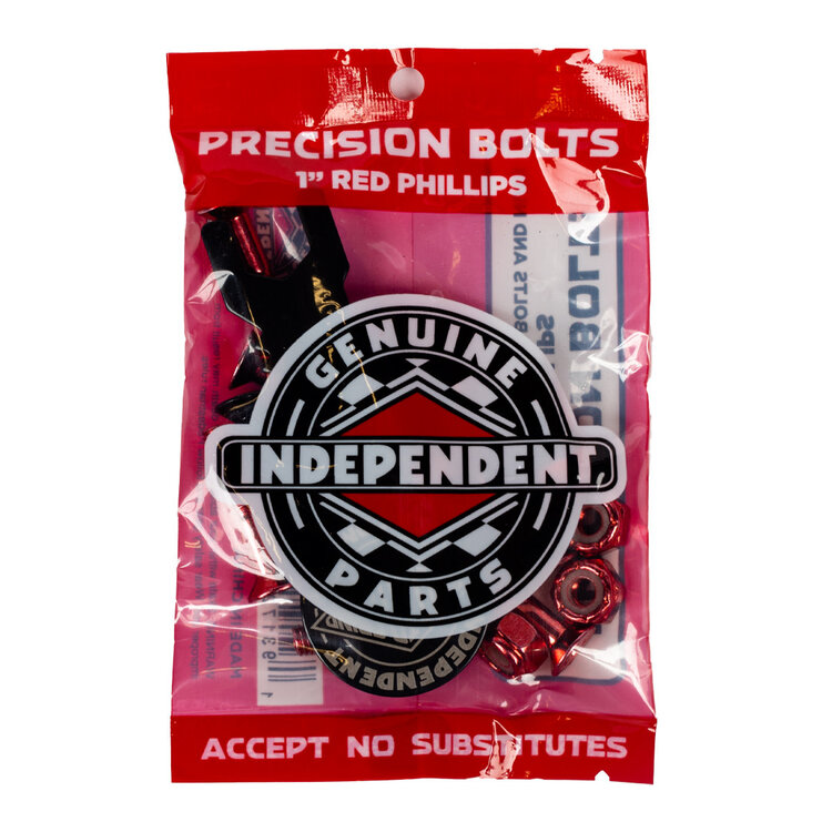 Independent Indy Hardware W/Tool 1In | Red/Black