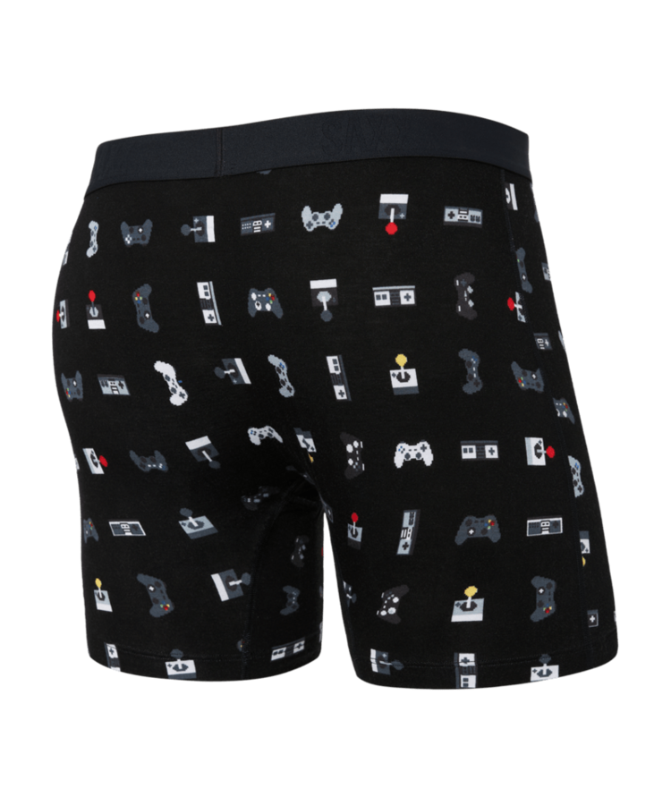 SAXX Saxx Vibe Xtra Soft Comfort Boxer Brief Fly | Gamer-Black