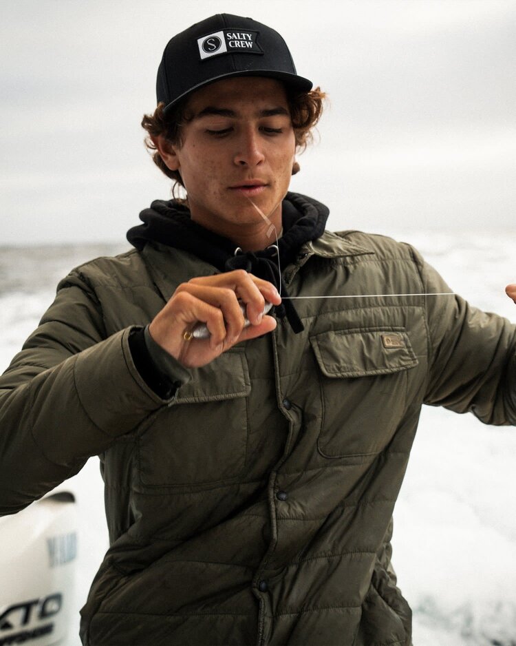 Salty Crew Salty Crew Barrier Shacket (Mens) | Olive