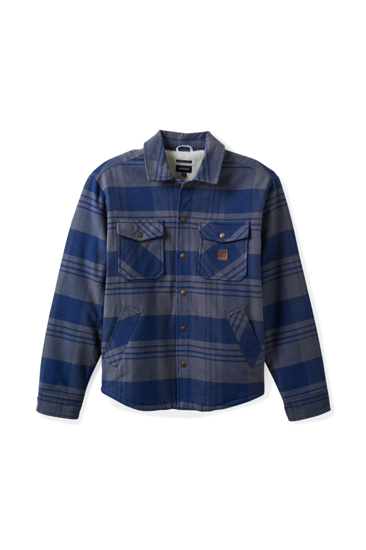 Brixton Brixton Durham Lined Jacket (Mens) | Washed Navy/Beige Plaid