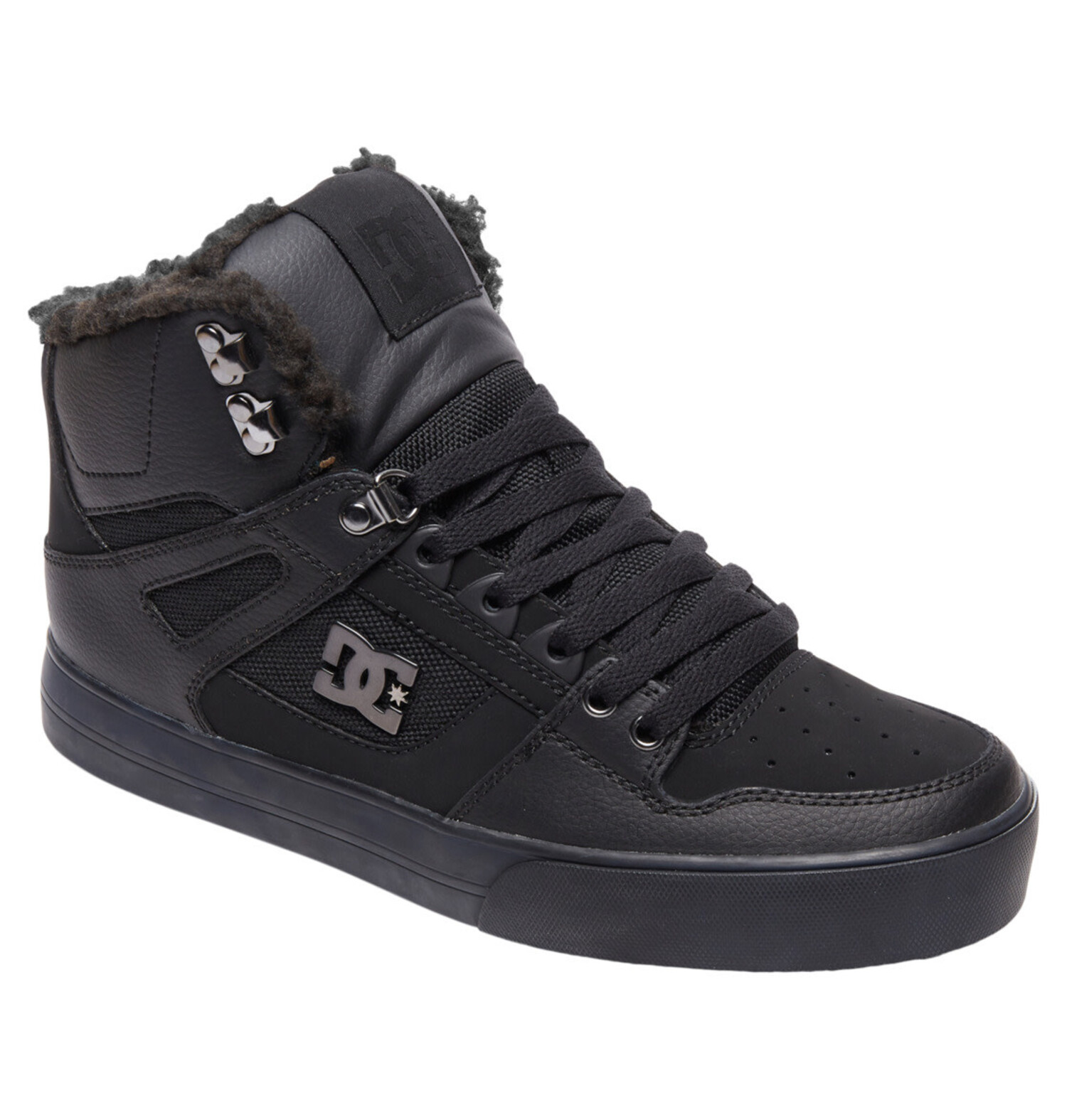 Dc Pure High-Top Winter (Mens) | Black/Black/Black - The  display picture 1
