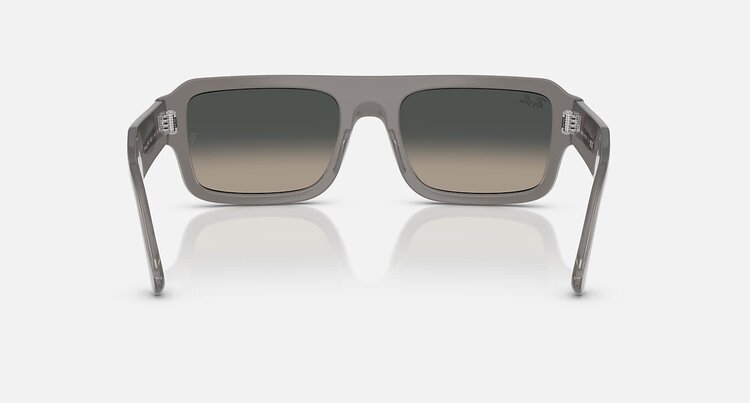 Ray Ban Ray Ban Lukas Polished Transparent Grey | Grey Gradient
