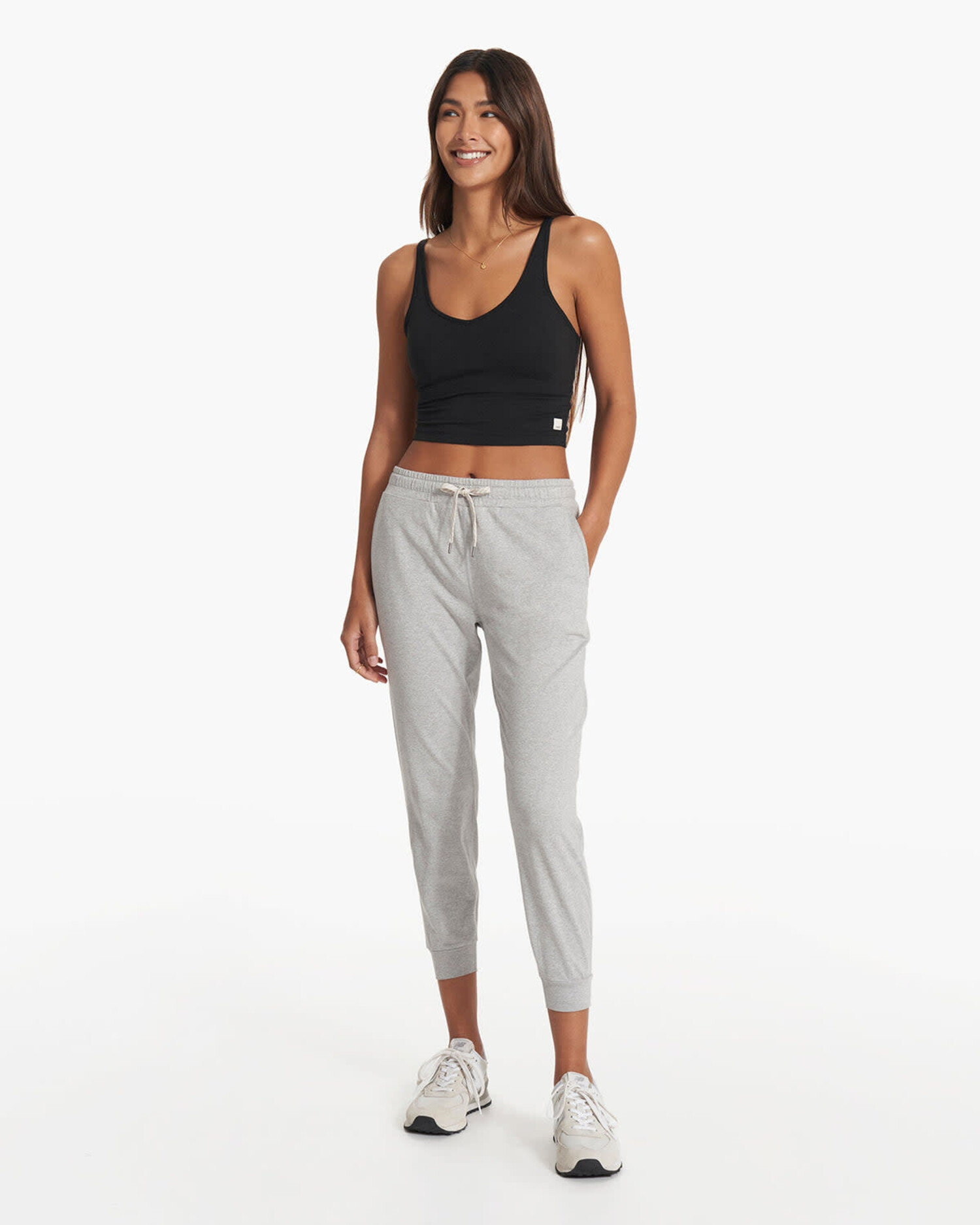 Vuori W Performance Jogger | Pale Grey Heather - The Drop Rideshop