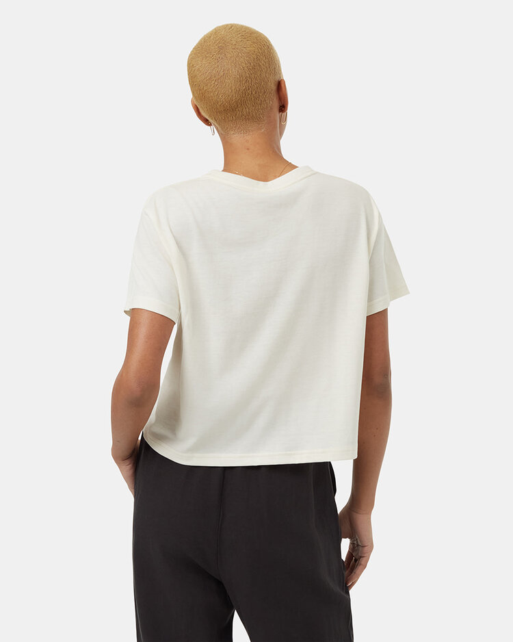 Tentree Tentree Floral Crop T-Shirt (Womens) | Undyed/Meteorite Black