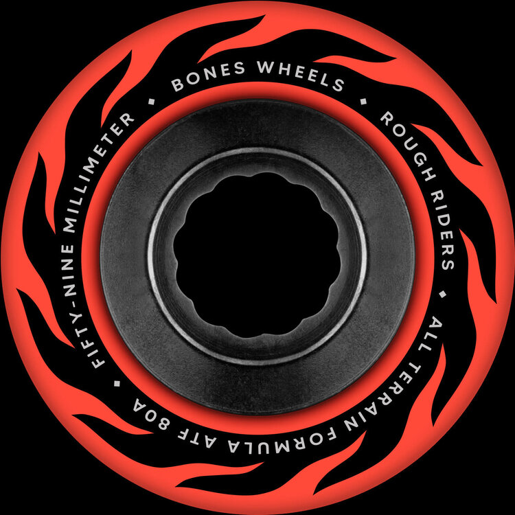 Bones Bones Atf Rough Riders Eternal Flame Wheels | Red