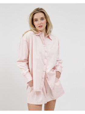 Brunette Brunette Chambray Button Up & Pearl Snaps | Pink