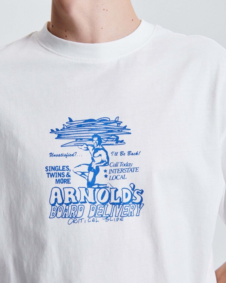 Critical Slide Society Critical Slide Arnie Tee (Unisex) | Vintage White