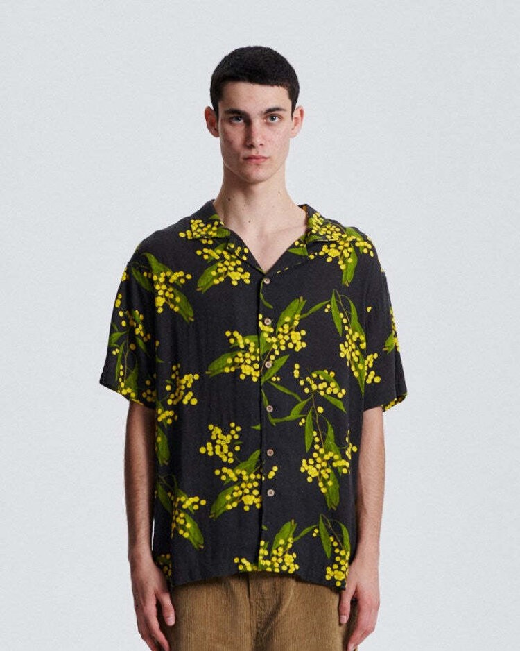 Critical Slide Society Critical Slide Acarcia Ss Resort Shirt (Unisex) | Vintage Black