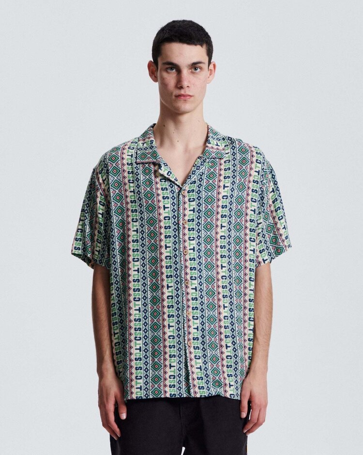 Critical Slide Society Critical Slide Dunstin Ss Resort Shirt (Unisex) | Ecru