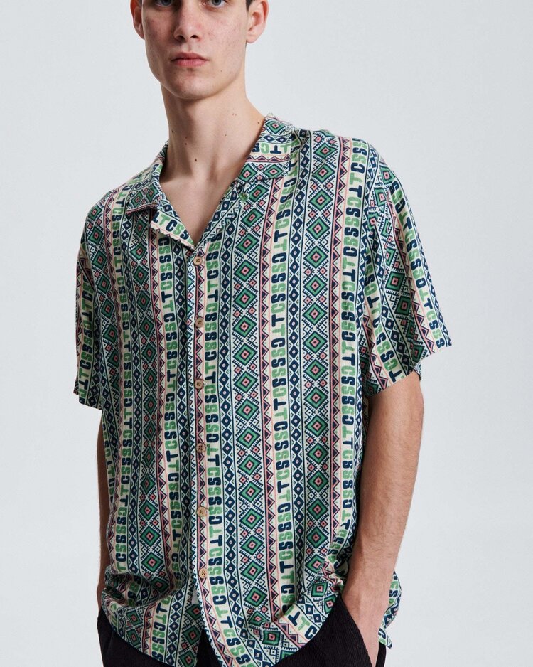 Critical Slide Society Critical Slide Dunstin Ss Resort Shirt (Unisex) | Ecru