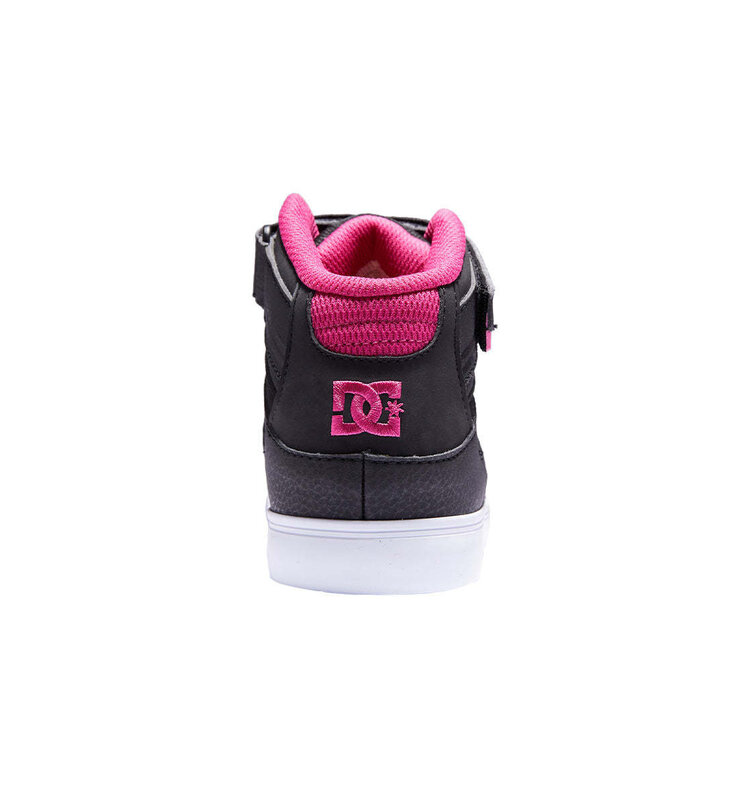 DC Dc Pure High-Top Ev (Youth) | Black/Pink/Black
