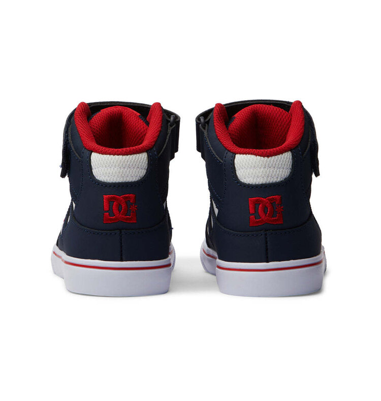 DC Dc Pure High-Top Ev (Youth) | Navy/Athletic Red