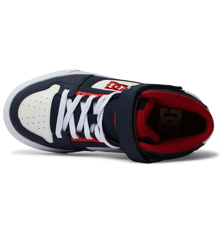DC Dc Pure High-Top Ev (Youth) | Navy/Athletic Red